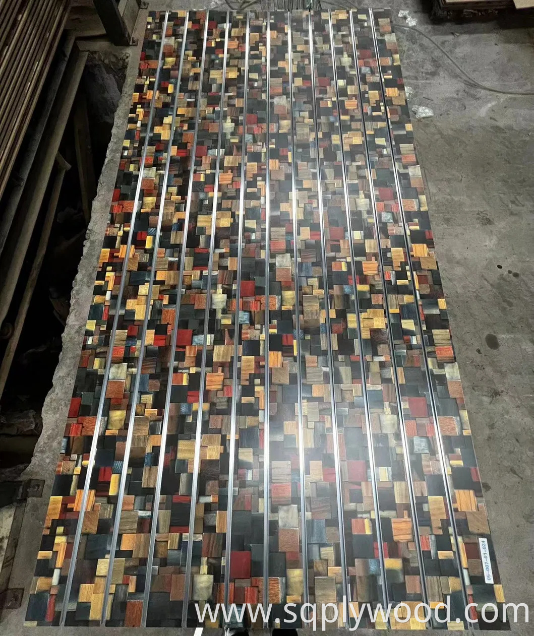 Horizontal Groove Length 2440mm Melamine Colors UV New Design MDF Slatwall Panel Slot Board